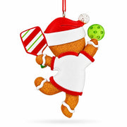 Dinkin' All The Way Gingerbread Pickleball Resin Christmas Ornament
