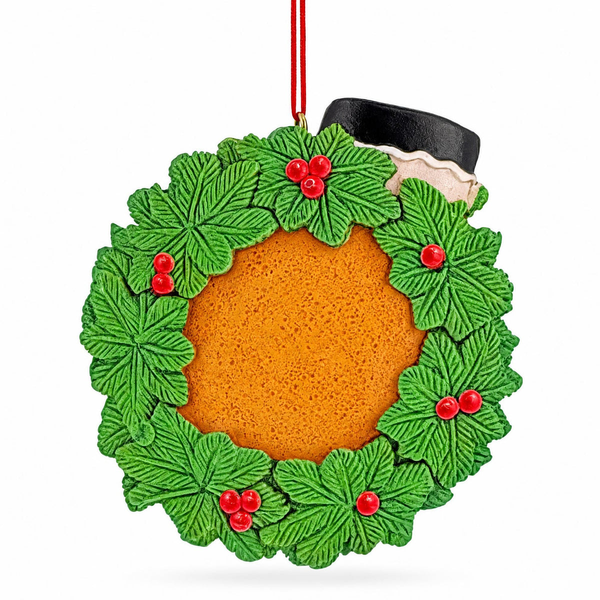 Mr & Mrs First Christmas Couple Gingerbread Wreath Resin Christmas Ornament