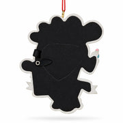 Our Little Miracle Baby Footprint Picture Frame Resin Christmas Ornament