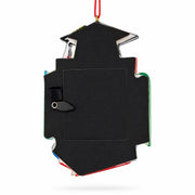 Graduation Cap Diploma and Books Picture Frame Resin Christmas Ornament