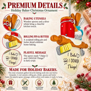 Baking Theme Rolling Pin I Dough Things Resin Christmas Ornament