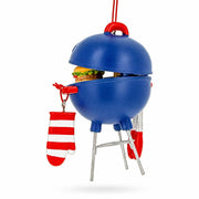 Patriotic BBQ Grill Burger Hot Dog Resin Christmas Ornament
