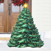 Christmas Tree Outdoor Indoor Decor Wooden Christmas Decoration by G. Debrekht Christmas Decor - 8191500F