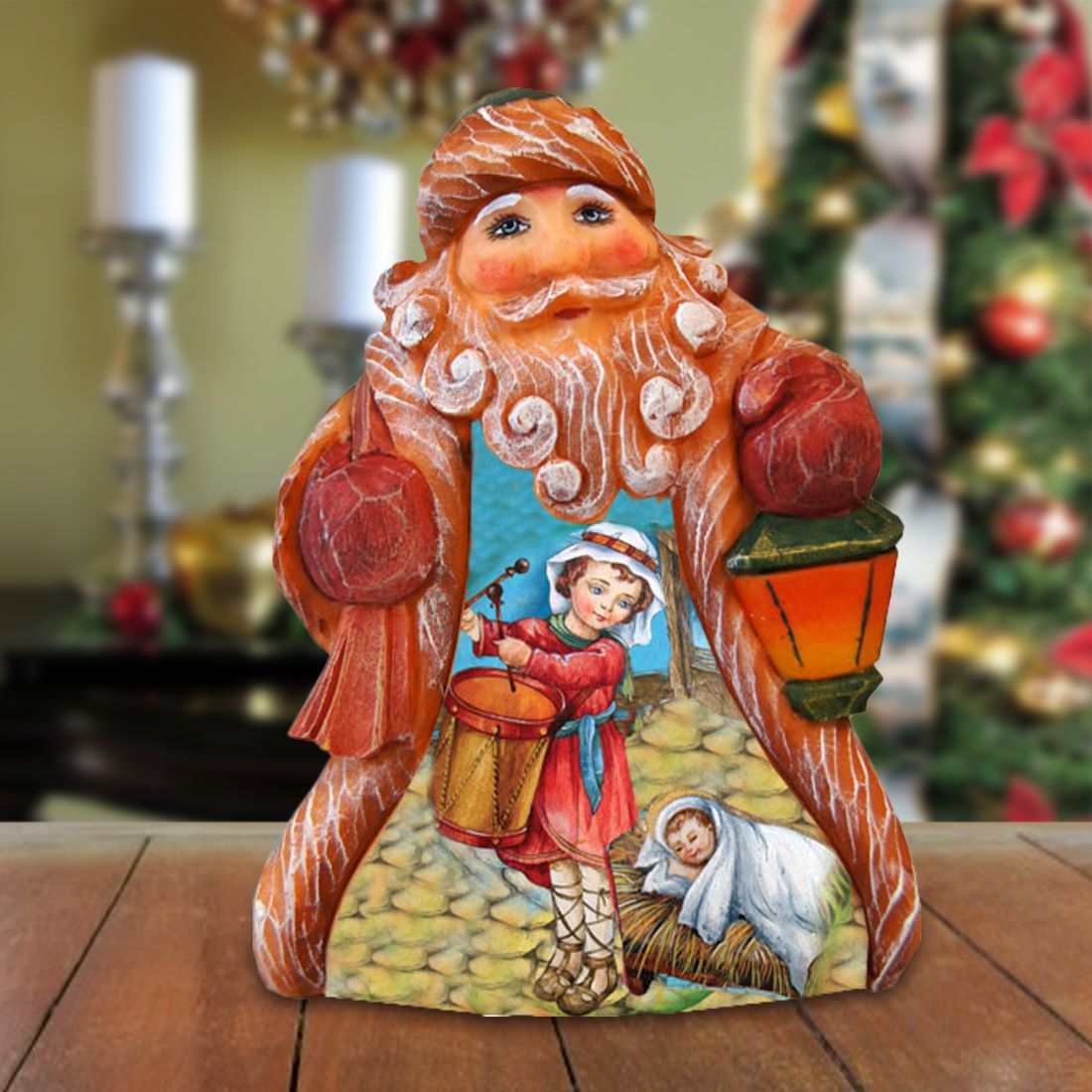 Drummer Boy Tiny Tale Santa Handcrafted Christmas Figurine