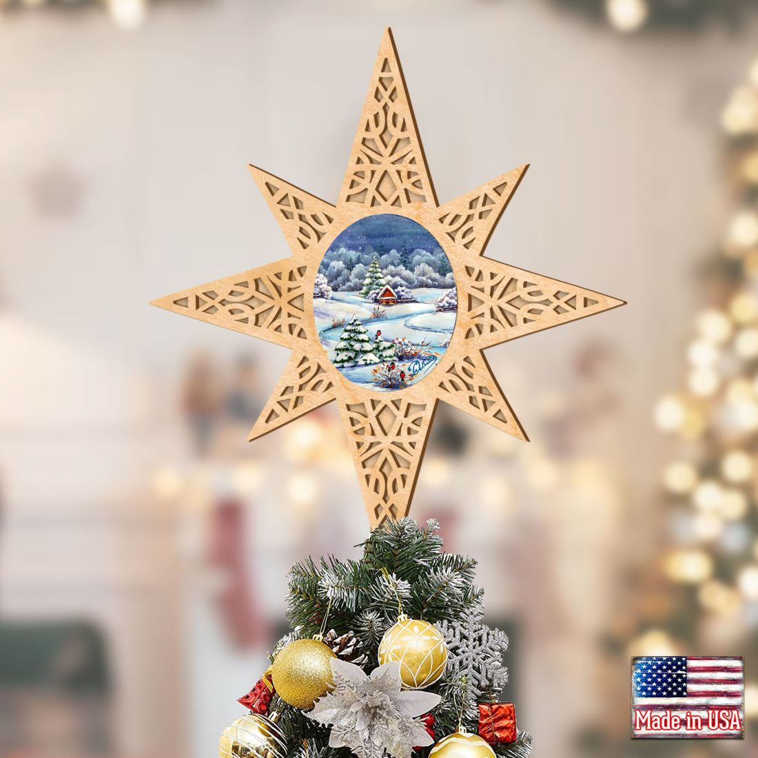 Winter Wonderland Tree Topper by G.DeBrekht - Christmas Decor - 89497