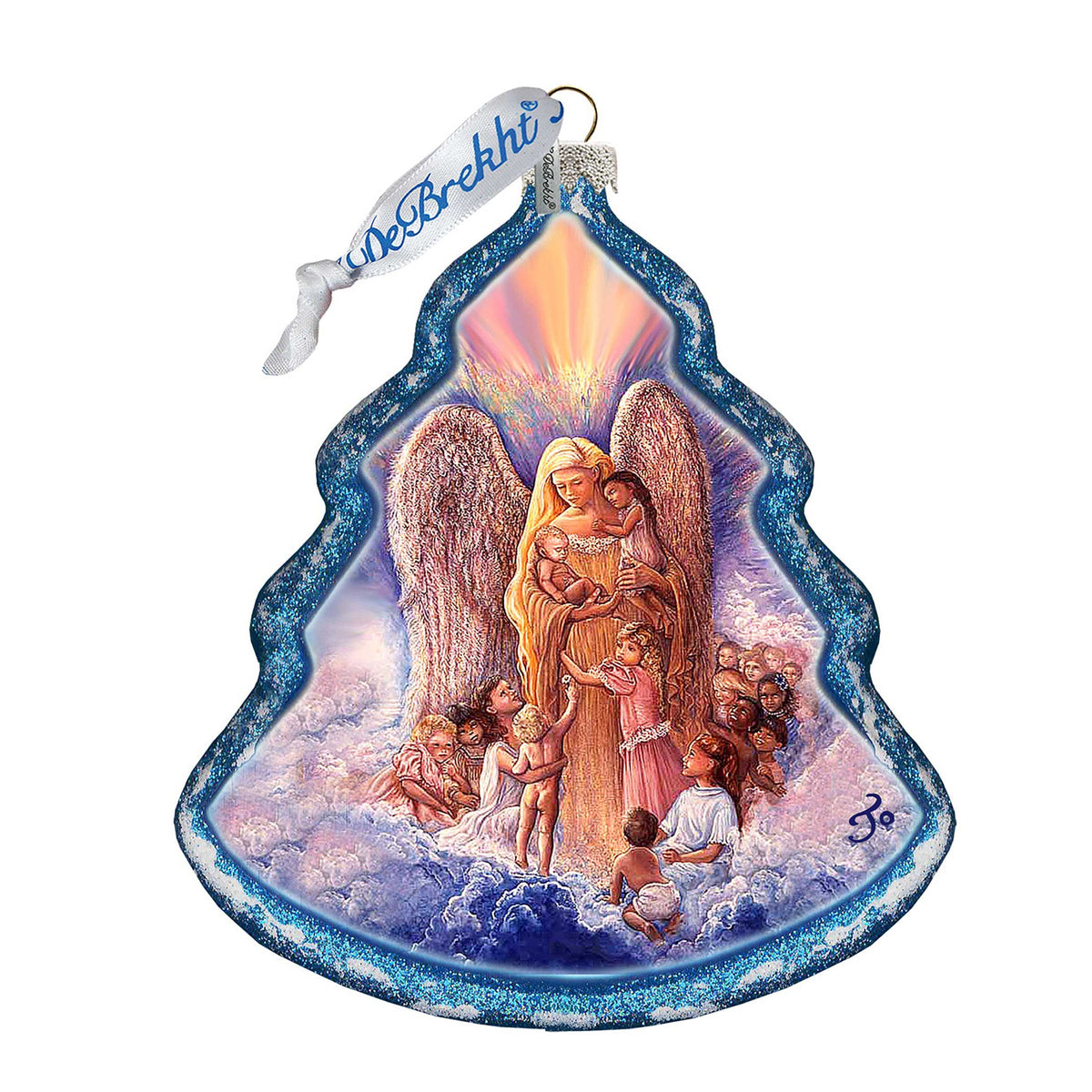 Angel of Piece Glass Ornament by Josephine Wall - Nativity Holiday Decor - 762-403-JW