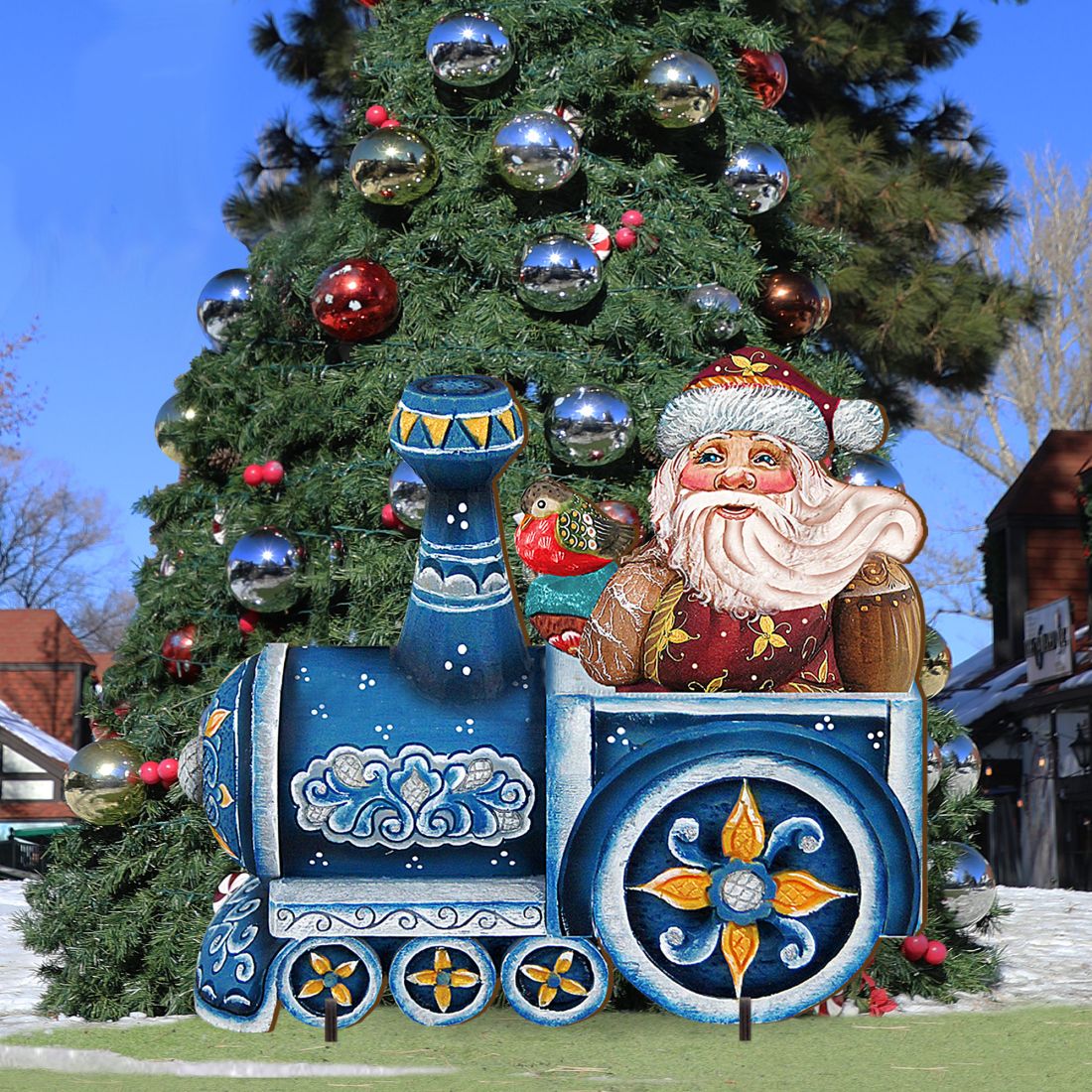 Train Ride Santa Christmas Outdoor Decor