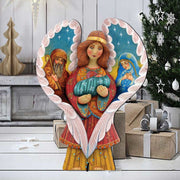 Holy Family Angel Outdoor Decor