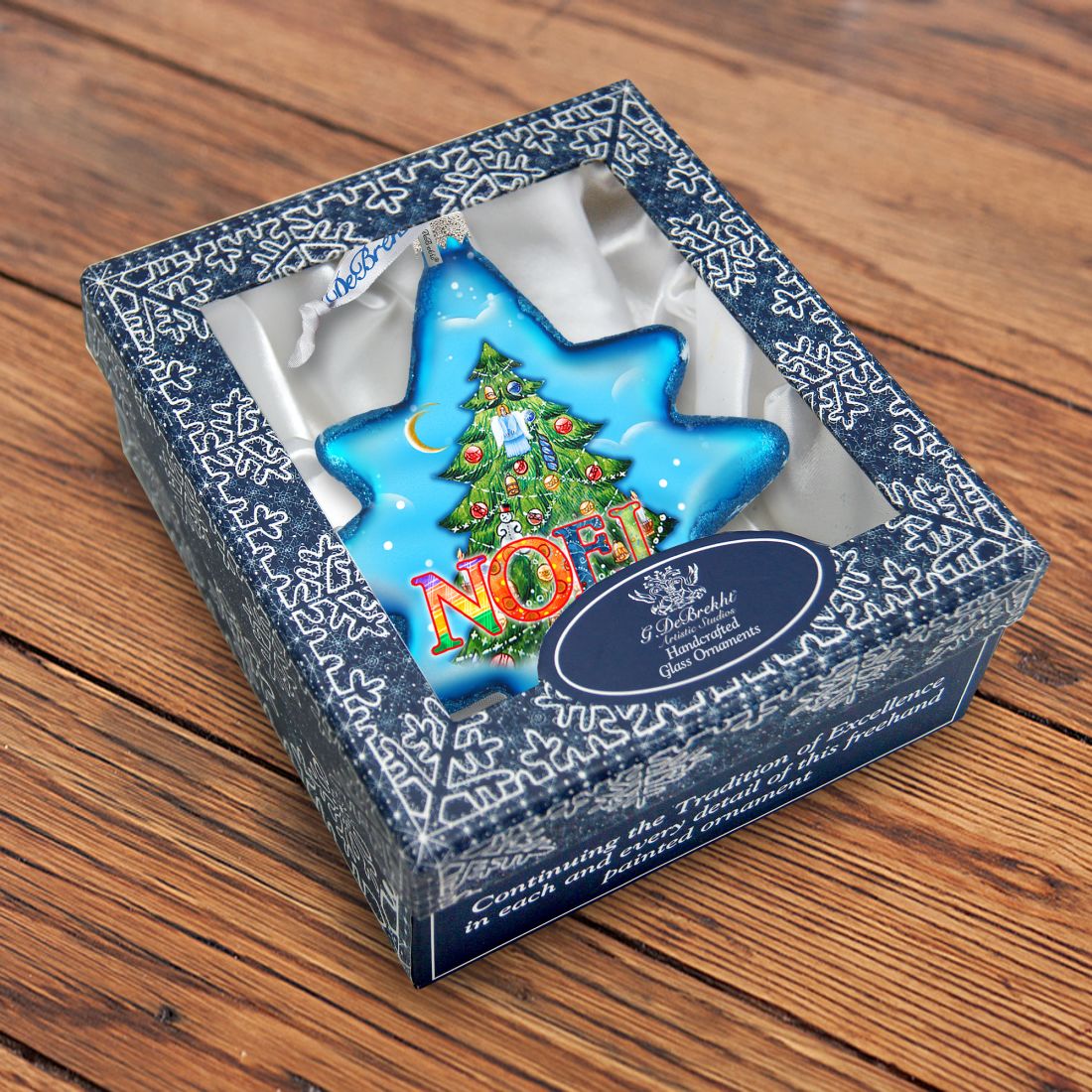 North Star Glass Ornament