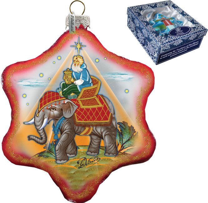 Miracle Nativity King Snowflake Ornament Holiday by Debrekht - 754-039