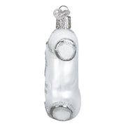 Babys First Christmas White Baby Onesie Glass Ornament
