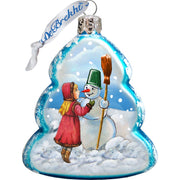 Winter Fun Mercury Glass Ornaments Set of 3 by G. DeBrekht - Christmas Decor - 770129S3