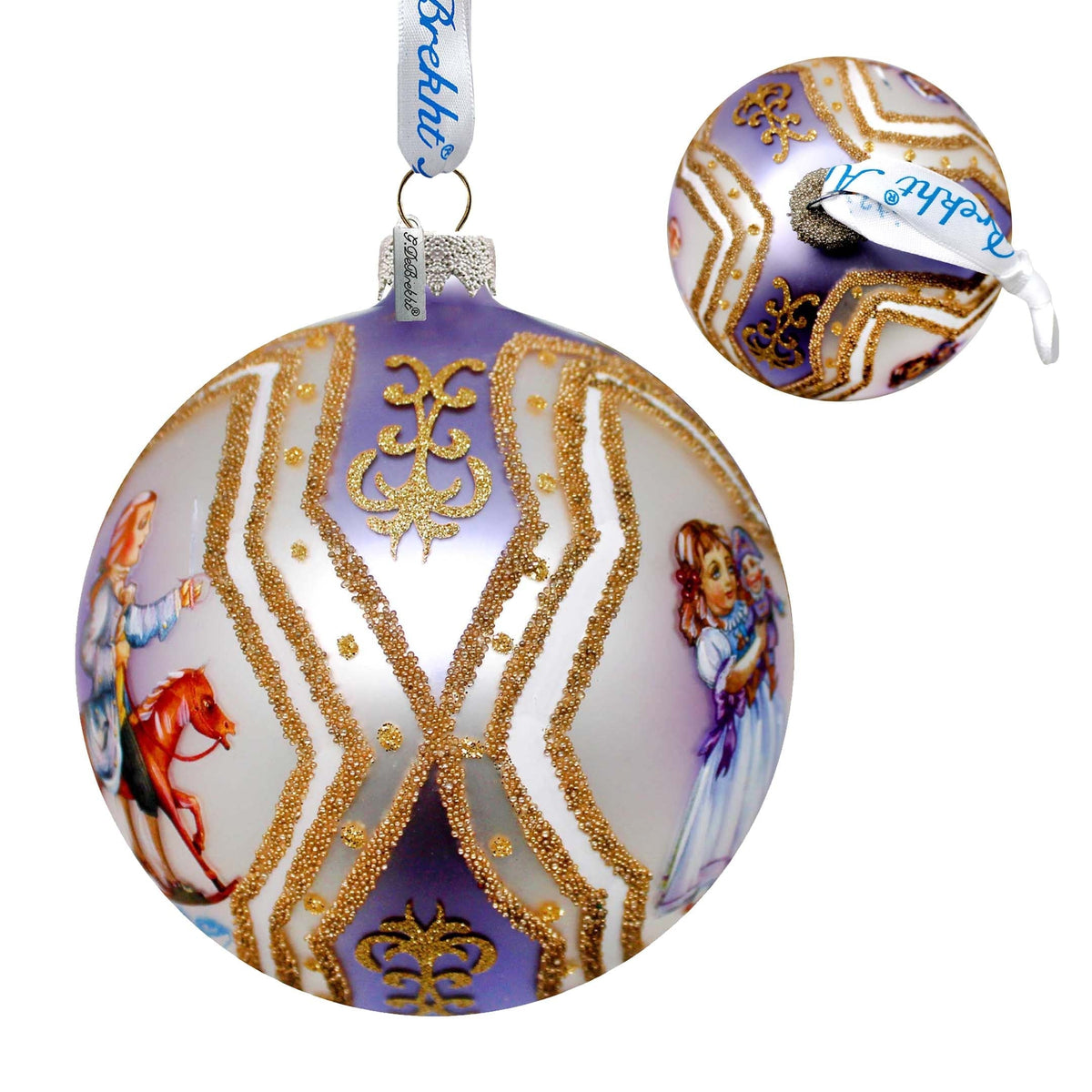 Clara Ball Glass Ornament, Santa & Christmas Decor - 73741-2 by G. DeBrekht
