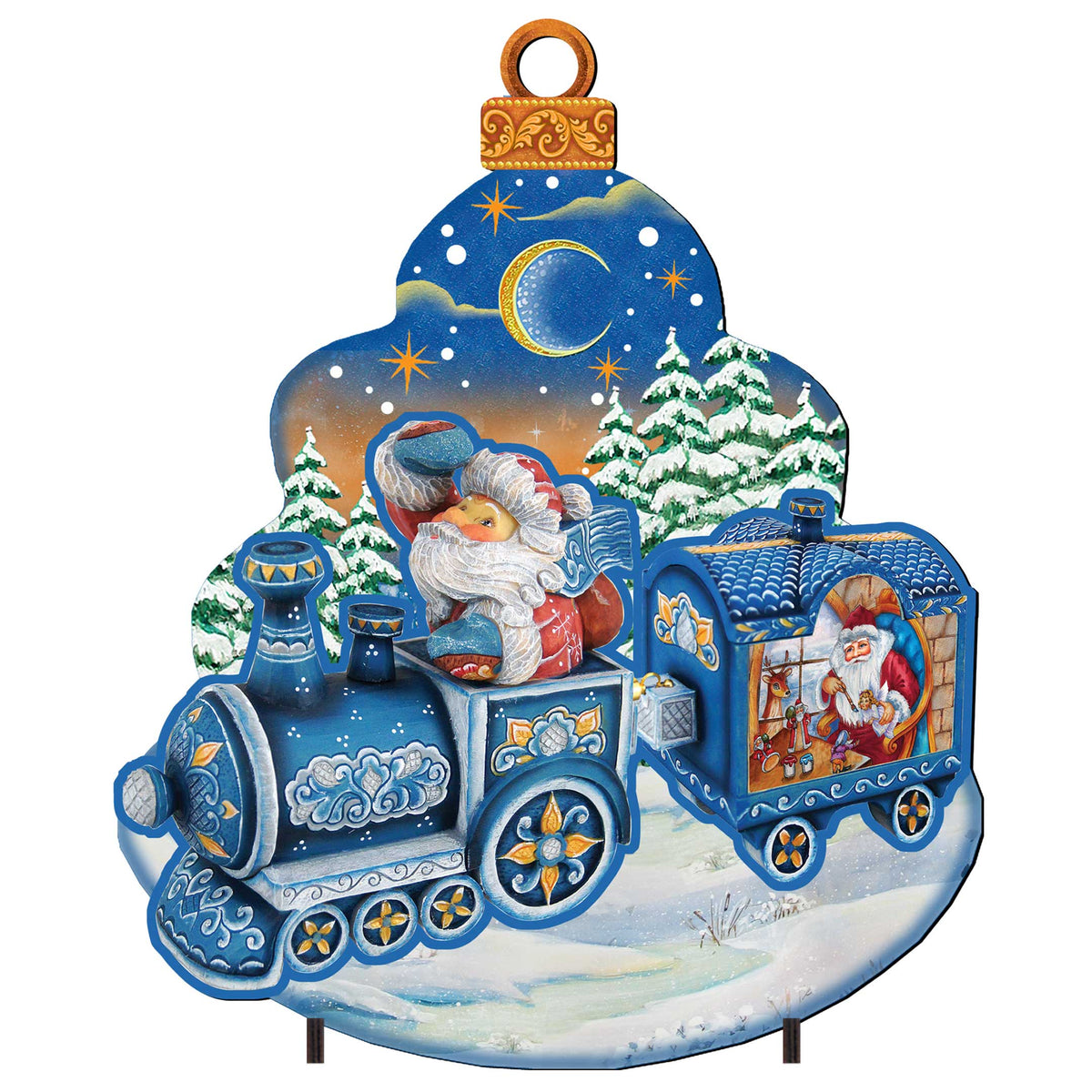 Santa Arrival Christmas Outdoor Yard Sign