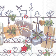 Christmas Trellis Cocktail Napkin