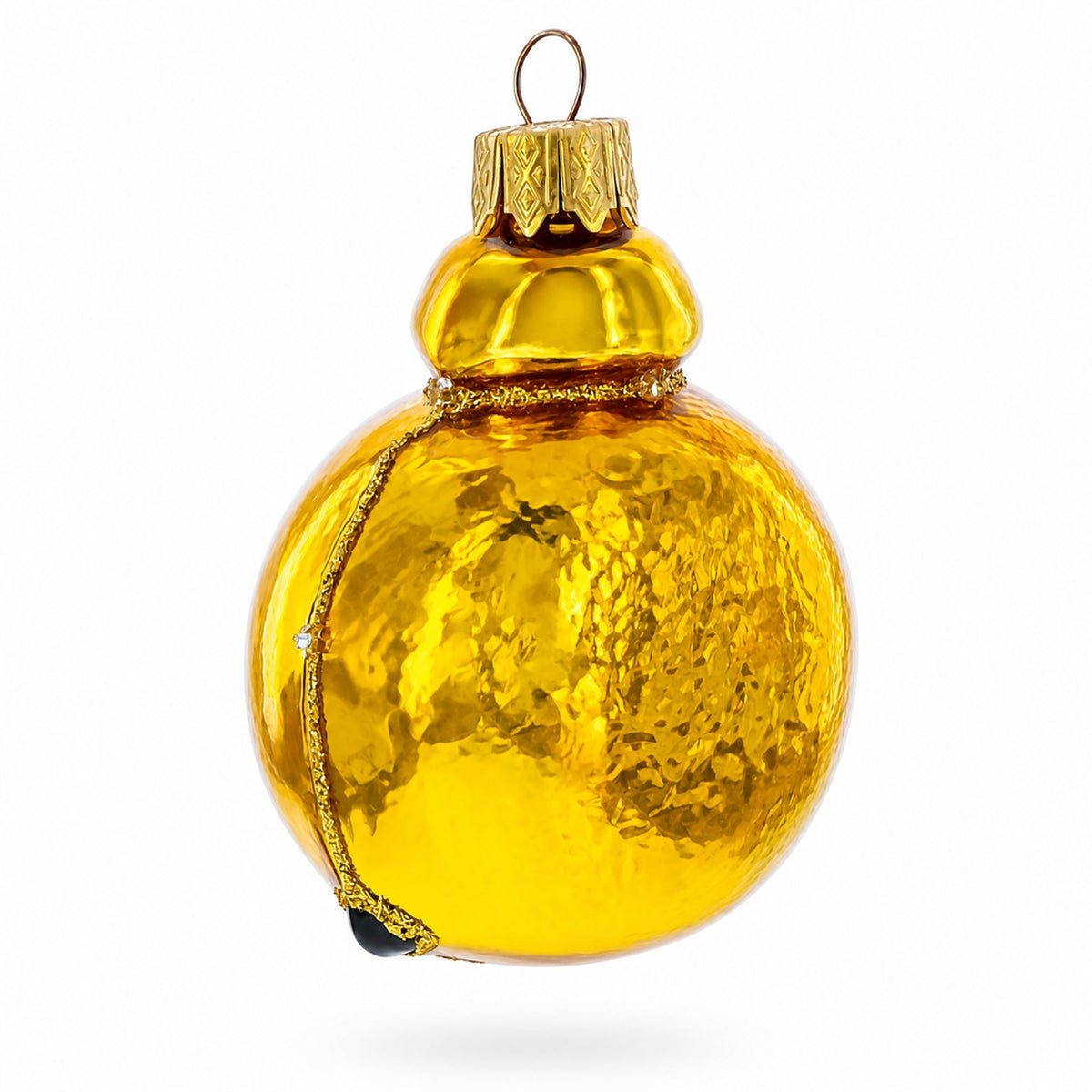 Vintage Alarm Clock Glass Christmas Ornament