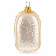Vintage Gold Lace Clock Glass Christmas Ornament