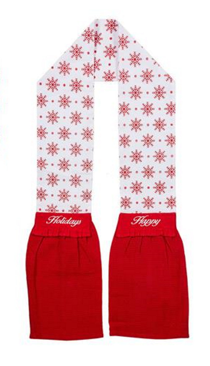 Christmas Kitchen Scarf - Snowflakes