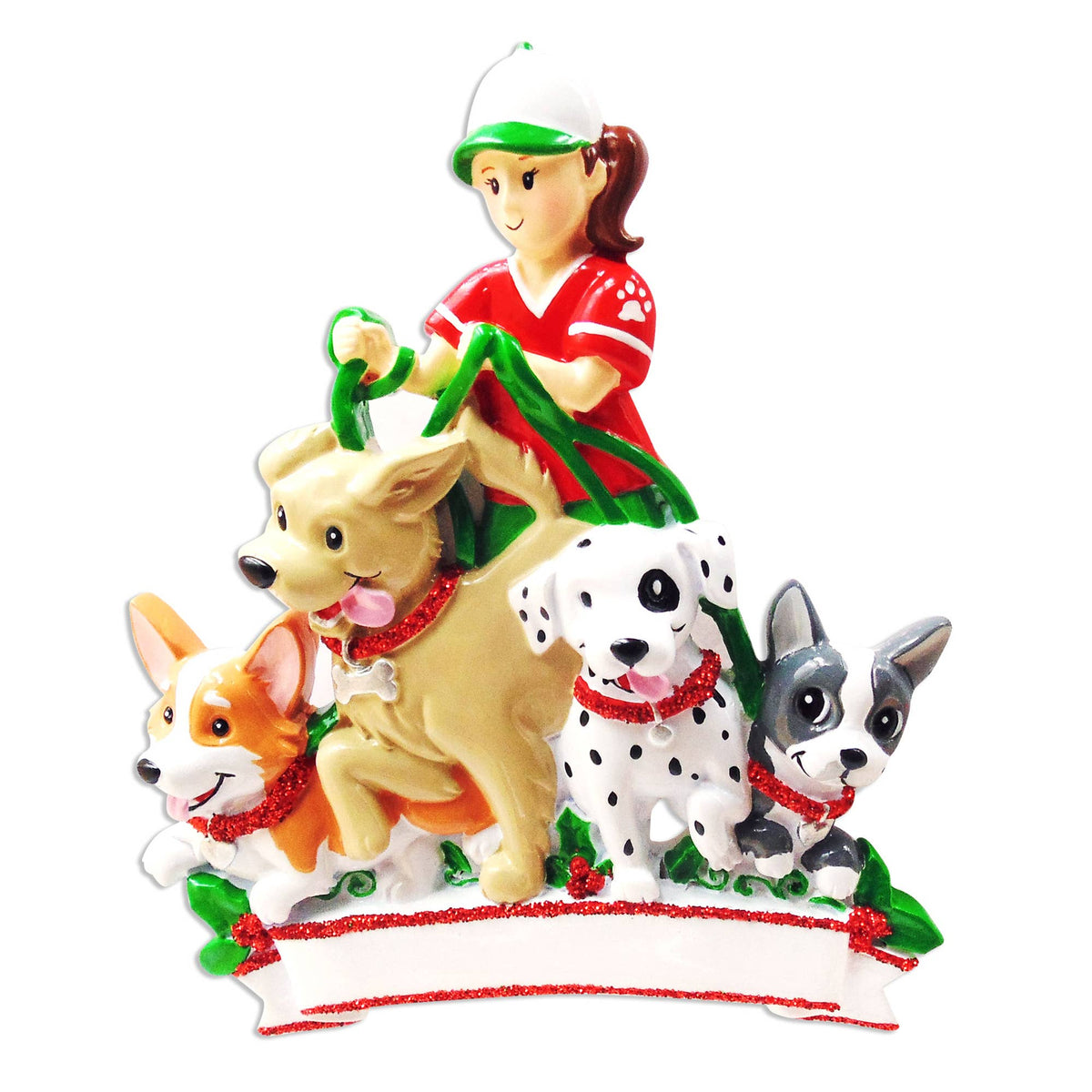 Dog Walker Christmas Ornament
