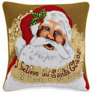 Set of 2 Believe in Santa Christmas Cushion Throw Pillow Covers