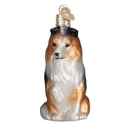 Old World Christmas Sheltie Glass Ornament
