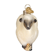 Old World Christmas Sheep Glass Ornament