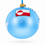 Greenland's Northern Lights Glass Ball Christmas Ornament