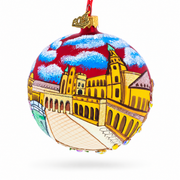 The Plaza de España (Spain Square) Sevilla, Spain Glass Ball Christmas Ornament