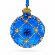 1897 Coronation Royal Glass Ball Christmas Ornament 2.4 Inches
