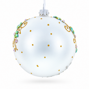 Fort Worth Stockyards, Texas Glass Ball Christmas Ornament 4 Inches