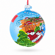 Kaleici Center of Antalya, Turkey Glass Ball Christmas Ornament 4 Inches