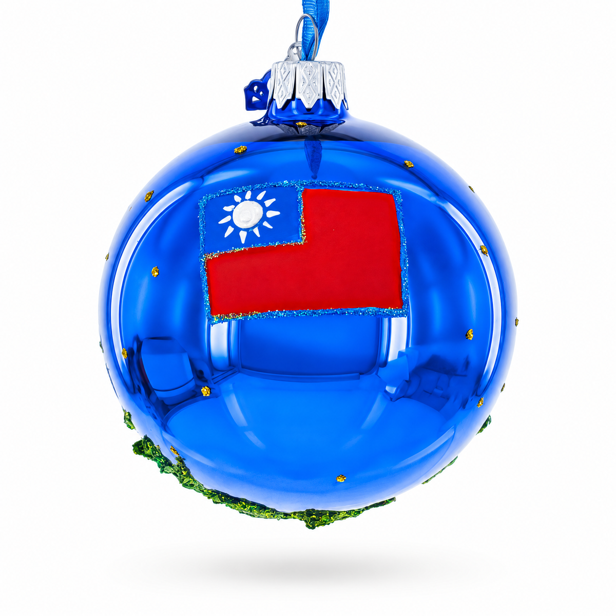 Taipei, Taiwan Glass Ball Christmas Ornament 3.25 Inches