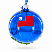 Taipei, Taiwan Glass Ball Christmas Ornament 3.25 Inches