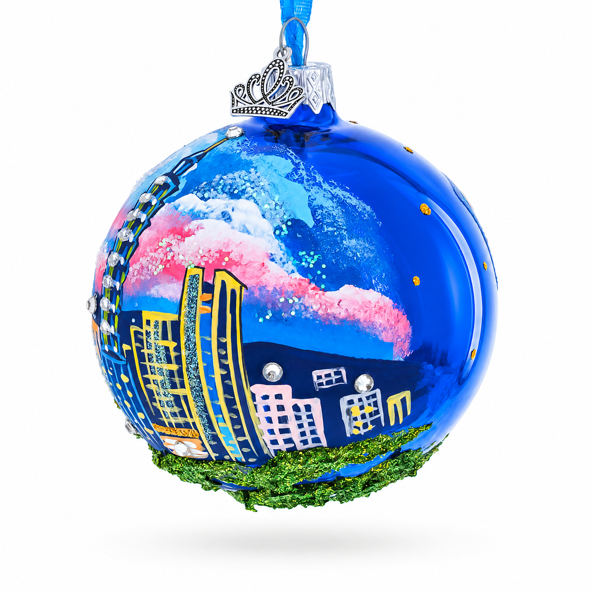 Taipei, Taiwan Glass Ball Christmas Ornament 3.25 Inches