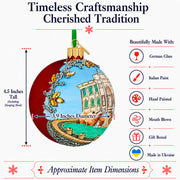 Trevi Fountain, Rome, Italy Glass Ball Christmas Ornament