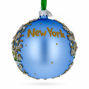 Central Park, New York City Glass Christmas Ornament