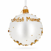 British Museum, London Glass Christmas Ornament