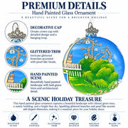 National Mall, Washington DC Glass Ball Christmas Ornament
