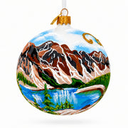 Banff National Park, Alberta, Canada Glass Christmas Ornament