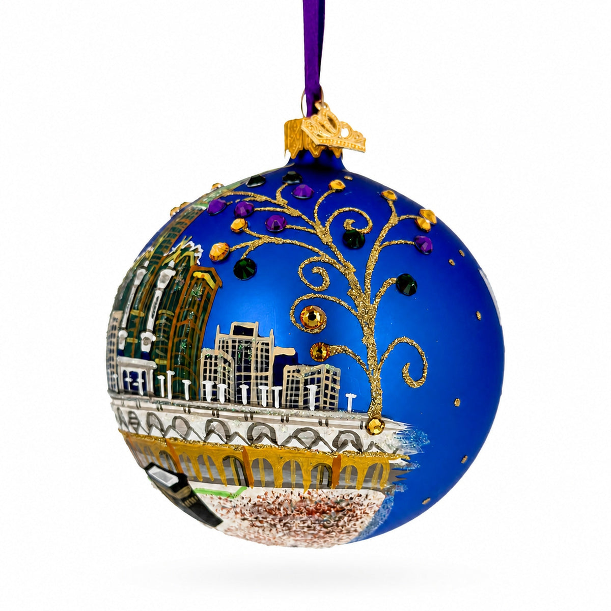 Masjid al-Haram, Mecca, Saudi Arabia Glass Christmas Ornament