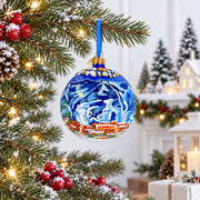 Aspen, Colorado Mountain Ski Trails Glass Ball Christmas Ornament