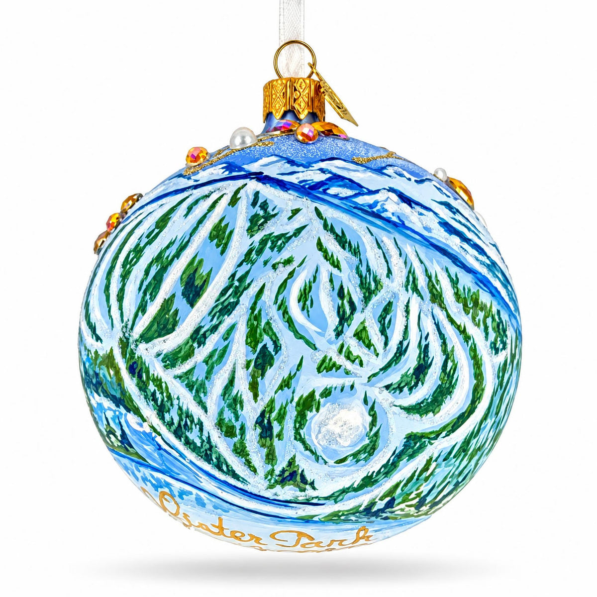 Winter Park, Colorado Glass Ball Christmas Ornament