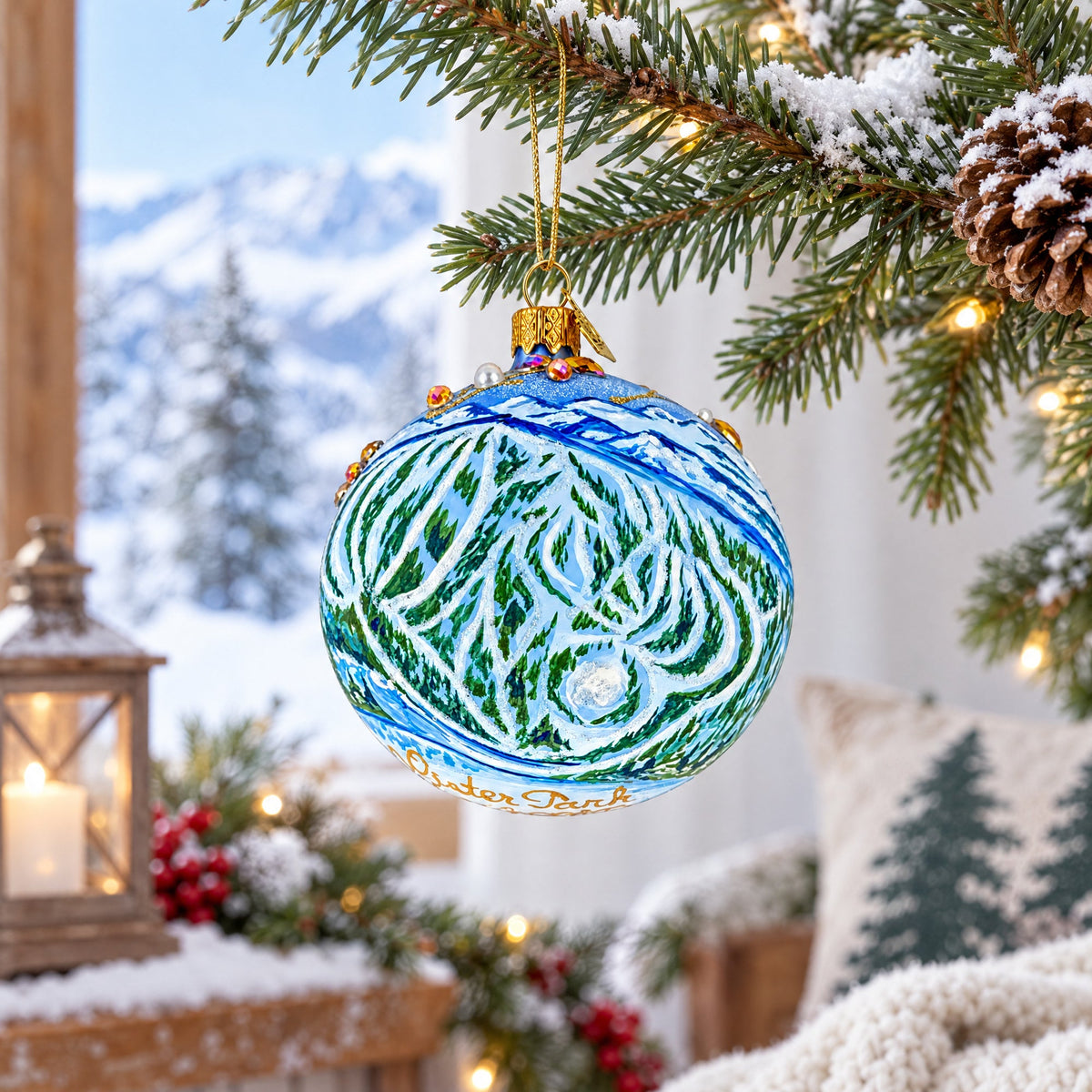 Winter Park, Colorado Glass Ball Christmas Ornament