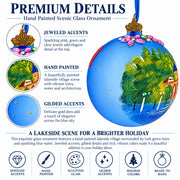 Lourdes, France Translucent Glass Ball Christmas Ornament