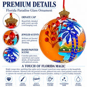 Orlando, Florida Glass Ball Christmas Ornament