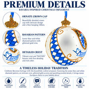 Bavaria, Germany Glass Ball Christmas Ornament