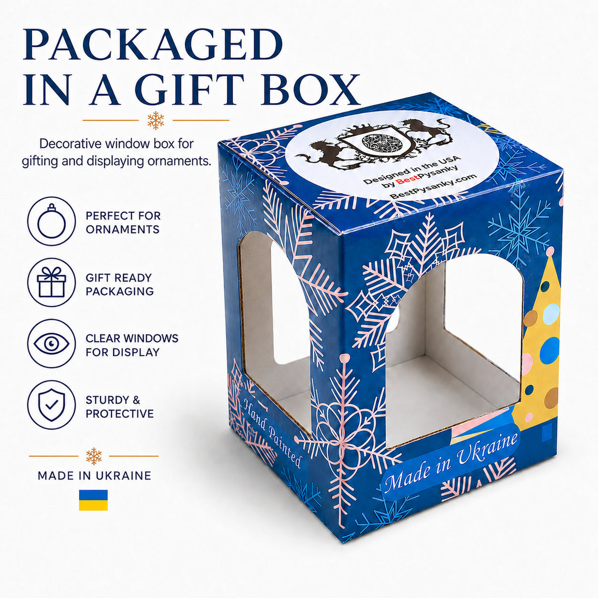 Danish Flag with Crystal Accents Glass Ball Christmas Ornament