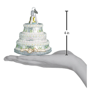 Old World Christmas Wedding Cake Glass Blown Ornament