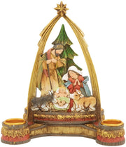 Nativity with Arch Christmas Advent Candleholder