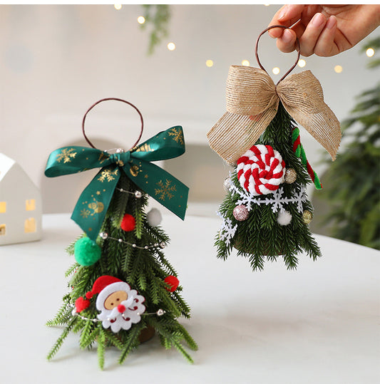 Mini 21 centimeter Christmas tabletop tree decoration